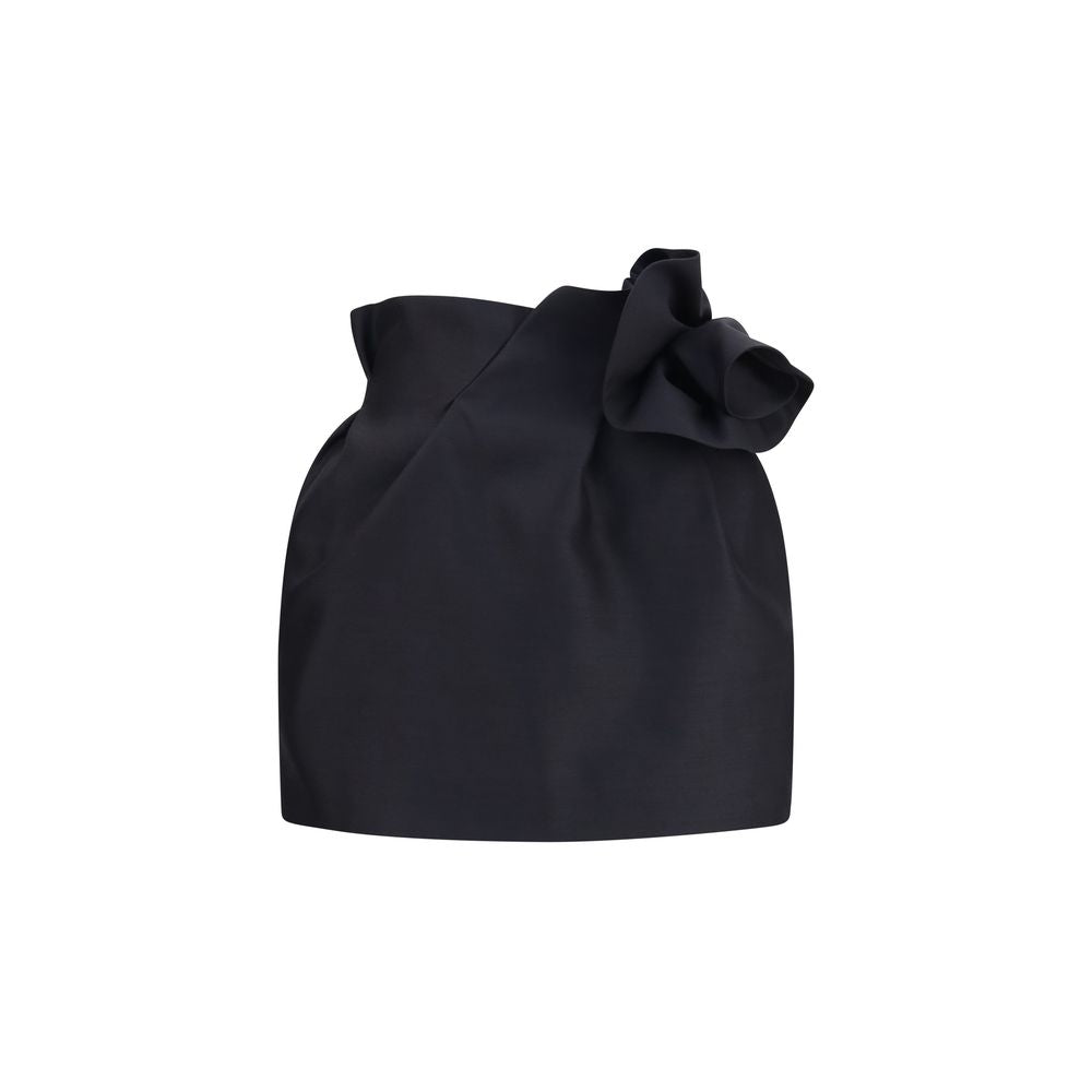 Magda Butrym Black Wool Oves Aries Mini Skirt Magda Butrym