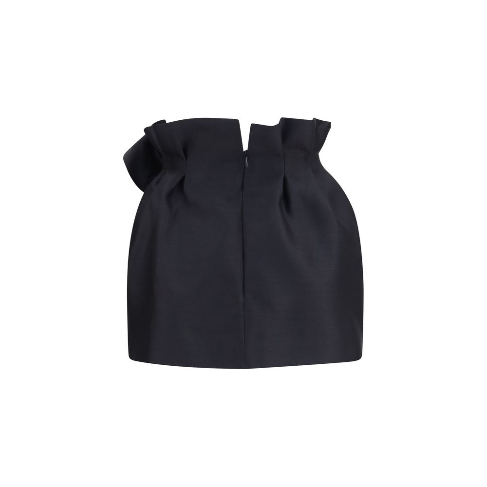 Magda Butrym Black Wool Oves Aries Mini Skirt Magda Butrym
