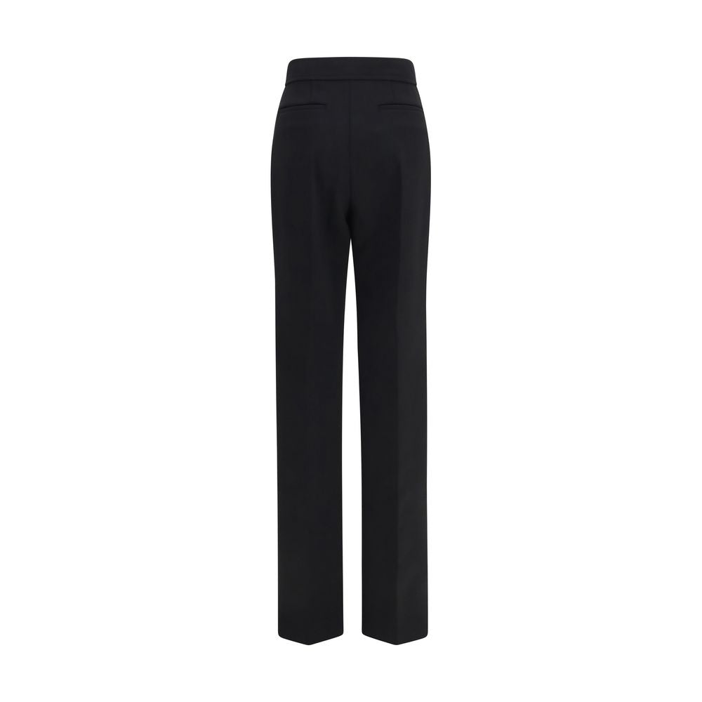 Valentino Garavani Black Wool Oves Aries Flared Pants Valentino Garavani