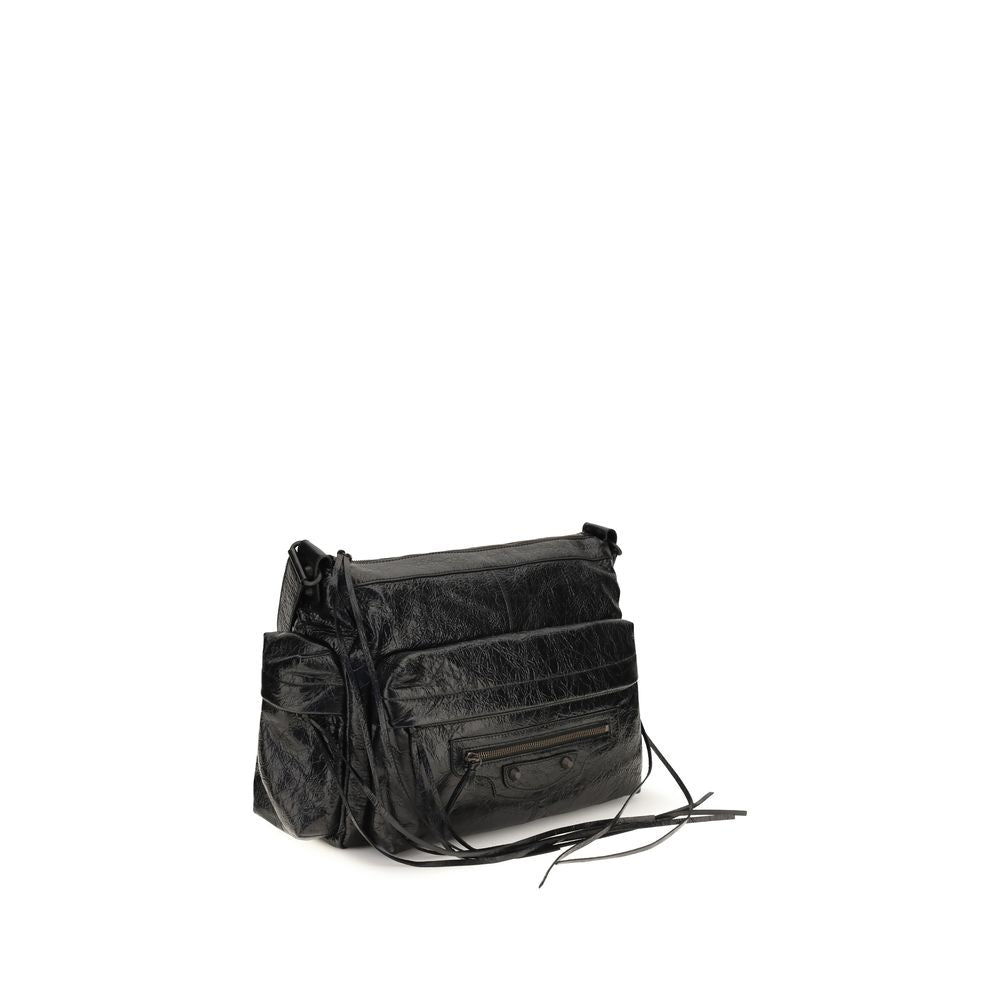 Balenciaga Black Lamb Ovis Aries Aries Shoulder Bag Balenciaga