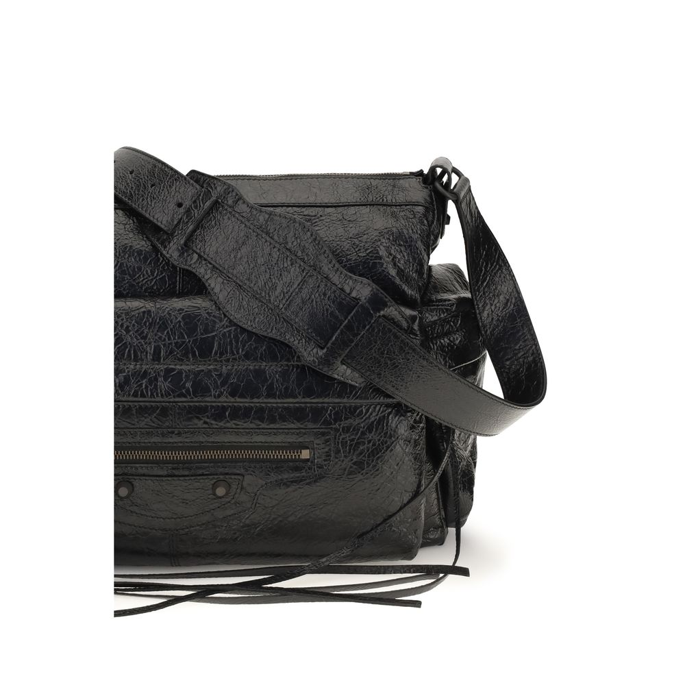 Balenciaga Black Lamb Ovis Aries Aries Shoulder Bag Balenciaga