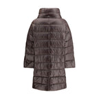 Herno Brown Polyester Full-Length Jacket
