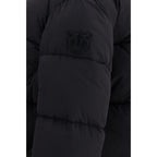 PINKO Black Nylon Full-Length Jacket PINKO