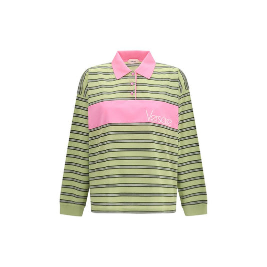 Versace Multicolor Cotton Polo Shirt Versace