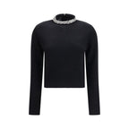 PINKO Black Wool Oves Aries Sweatshirt PINKO