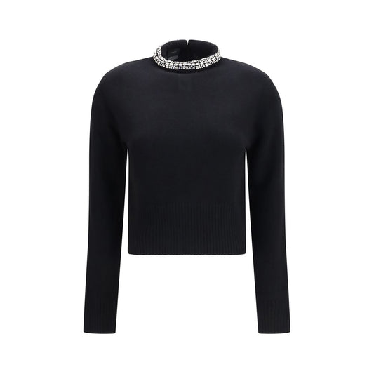 PINKO Black Wool Oves Aries Sweatshirt PINKO