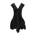 Magda Butrym Black Cotton Cocktail Dress