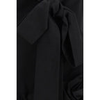 Magda Butrym Black Cotton Cocktail Dress