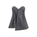 Magda Butrym Gray Wool Oves Aries Corset