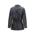 Magda Butrym Black Lambskin Leather Jacket