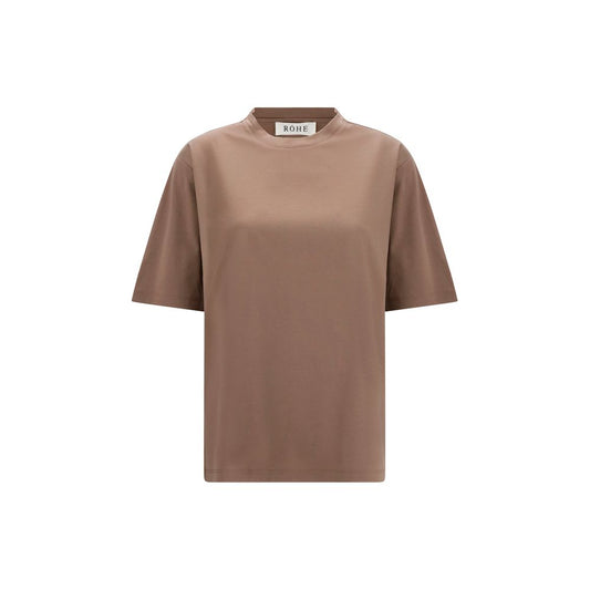 Rohe Brown Cotton T-Shirt Rohe