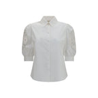 Valentino Garavani White Cotton Blouse Valentino Garavani