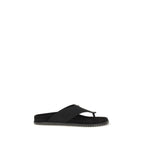 Dolce & Gabbana Black Polyester Flip-Flop Sandals