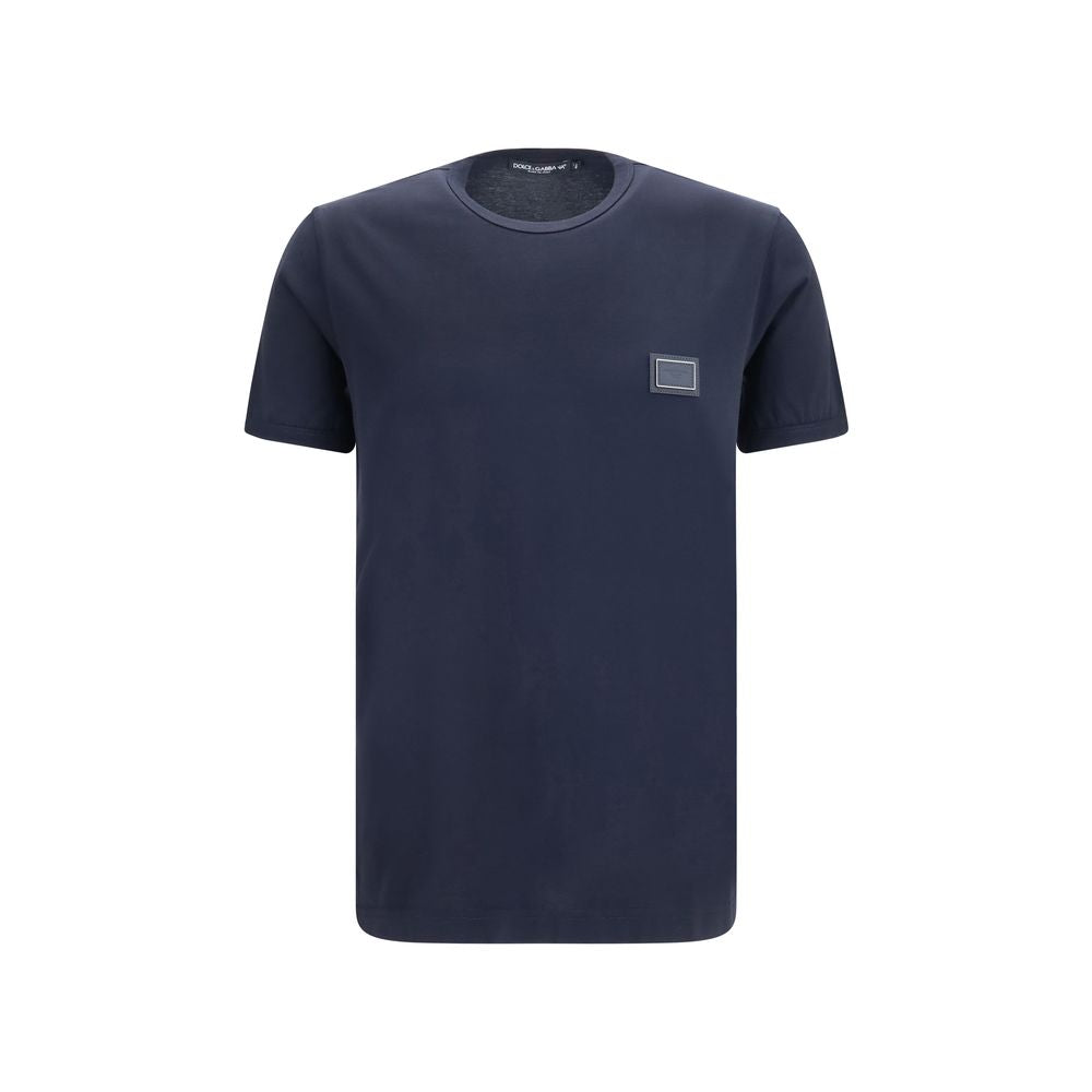 Dolce & Gabbana Black Cotton T-Shirt Dolce & Gabbana