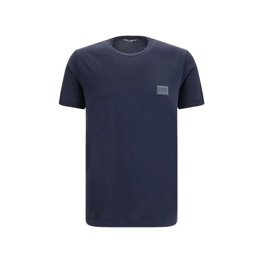 Dolce & Gabbana Black Cotton T-Shirt Dolce & Gabbana