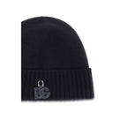 Dolce & Gabbana Black Wool Oves Aries Beanie Dolce & Gabbana