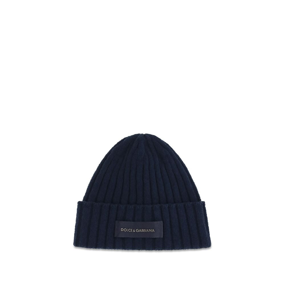 Dolce & Gabbana Blue Wool Oves Aries Beanie Dolce & Gabbana