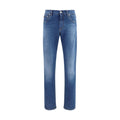 Dolce & Gabbana Blue Cotton Slim Fit Jeans Dolce & Gabbana