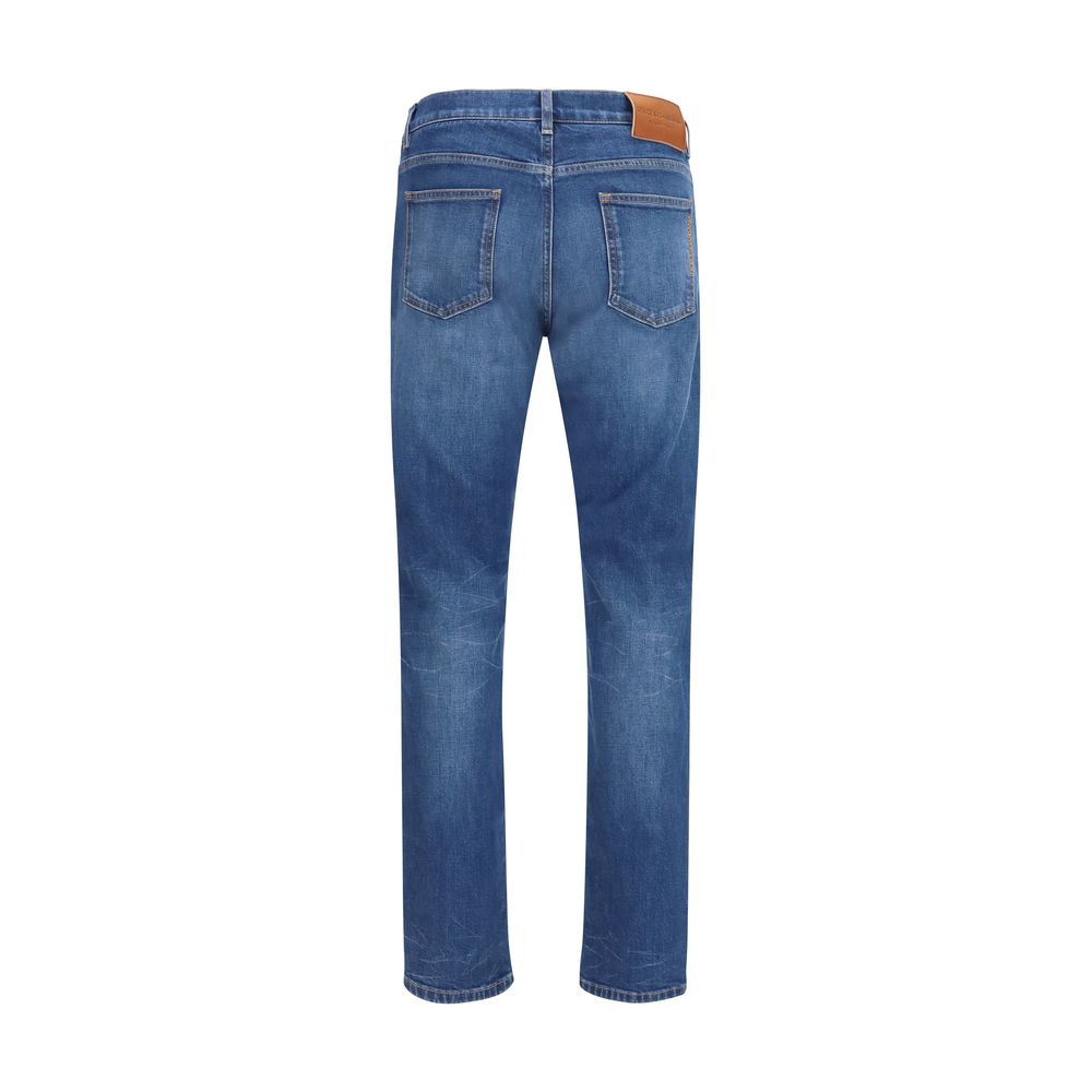 Dolce & Gabbana Blue Cotton Slim Fit Jeans Dolce & Gabbana