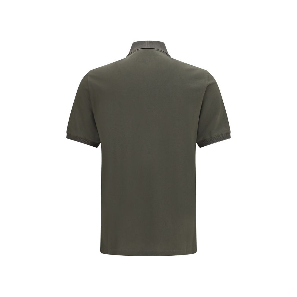 Brunello Cucinelli Bicolor Cotton Polo Shirt Brunello Cucinelli
