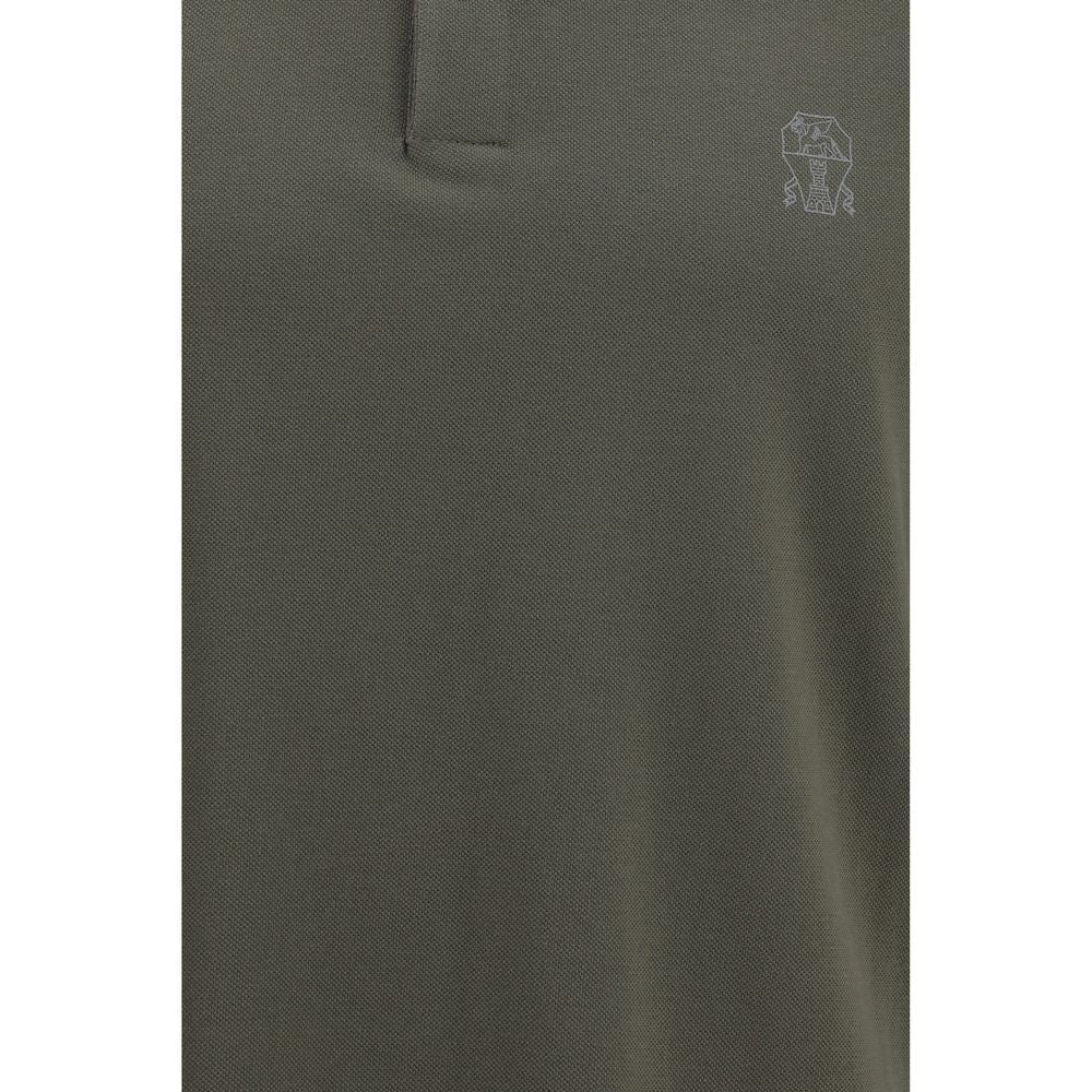 Brunello Cucinelli Bicolor Cotton Polo Shirt Brunello Cucinelli