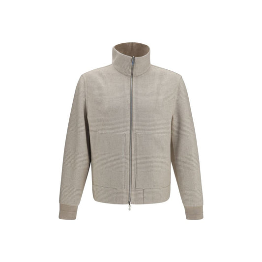 Brunello Cucinelli Beige Cashmere Full-Length Jacket Brunello Cucinelli