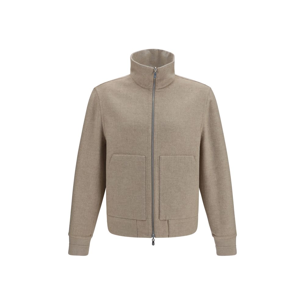Brunello Cucinelli Beige Cashmere Full-Length Jacket Brunello Cucinelli