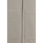 Brunello Cucinelli Beige Cashmere Full-Length Jacket Brunello Cucinelli