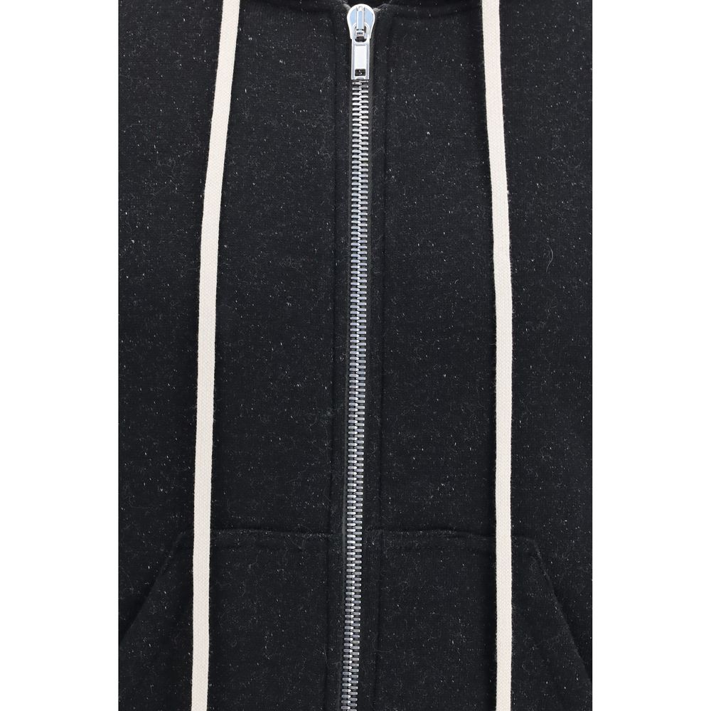 Rick Owens Black Cotton Sweatshirt Rick Owens