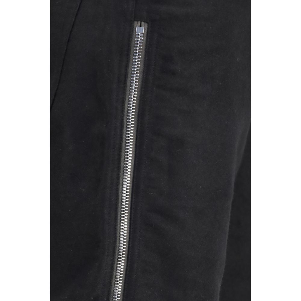 Rick Owens Black Wool Oves Aries Straight-Leg Jeans Rick Owens