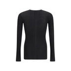Rick Owens Black Wool Oves Aries Sweatshirt