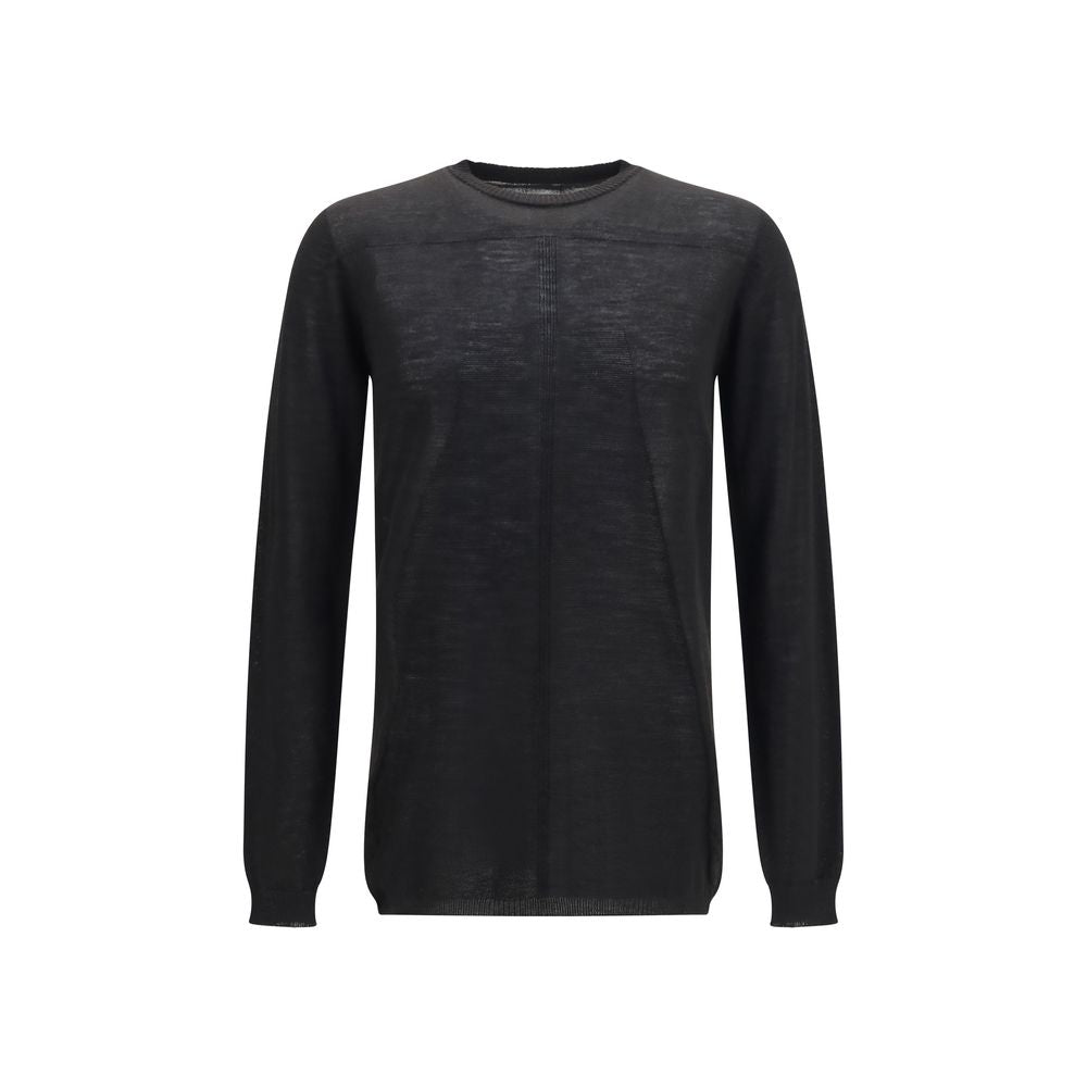 Rick Owens Black Wool Oves Aries Sweatshirt Rick Owens