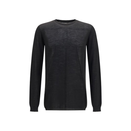 Rick Owens Black Wool Oves Aries Sweatshirt Rick Owens