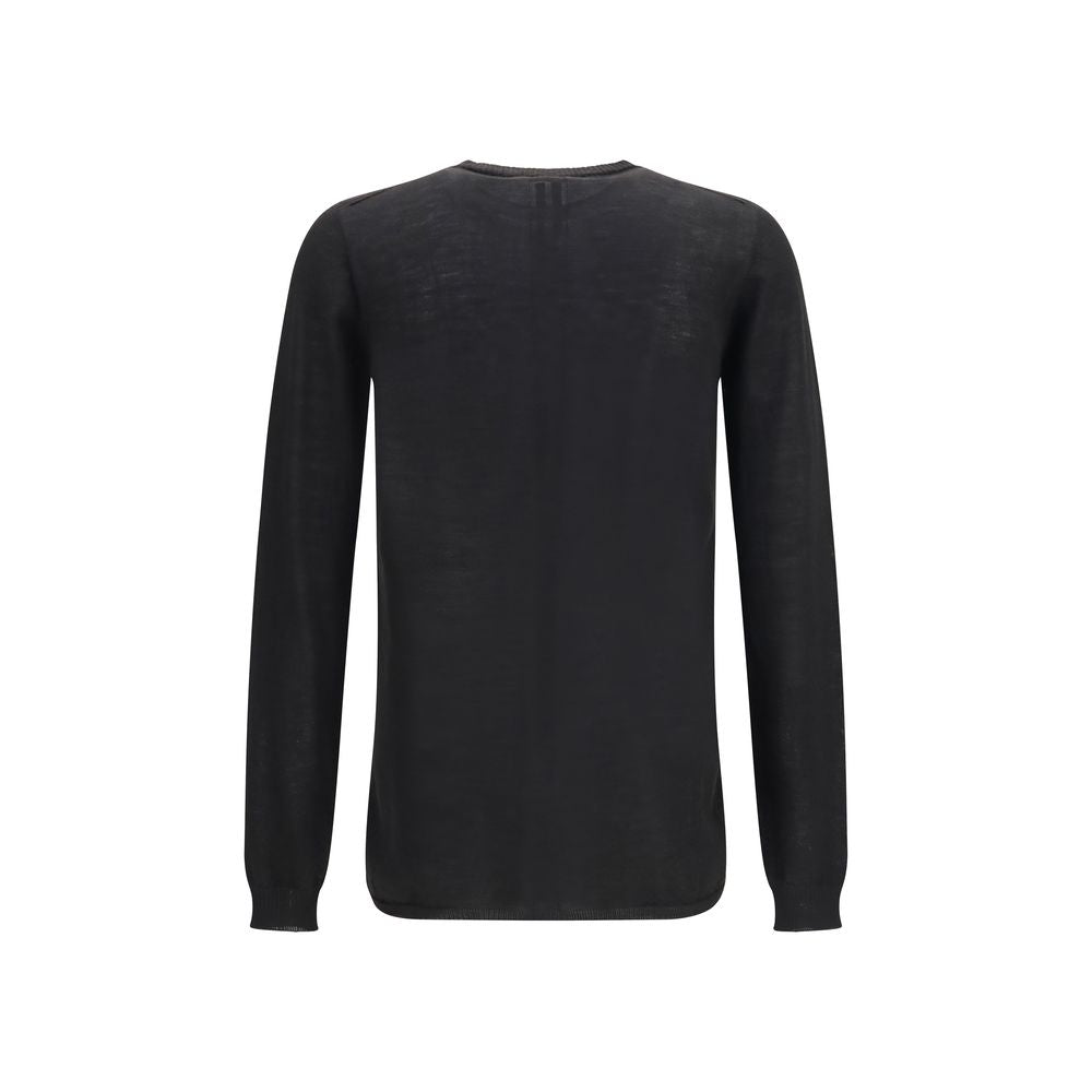 Rick Owens Black Wool Oves Aries Sweatshirt Rick Owens