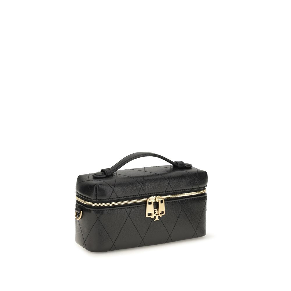 Tory Burch Black Calf Leather Bos Taurus Wallet Tory Burch