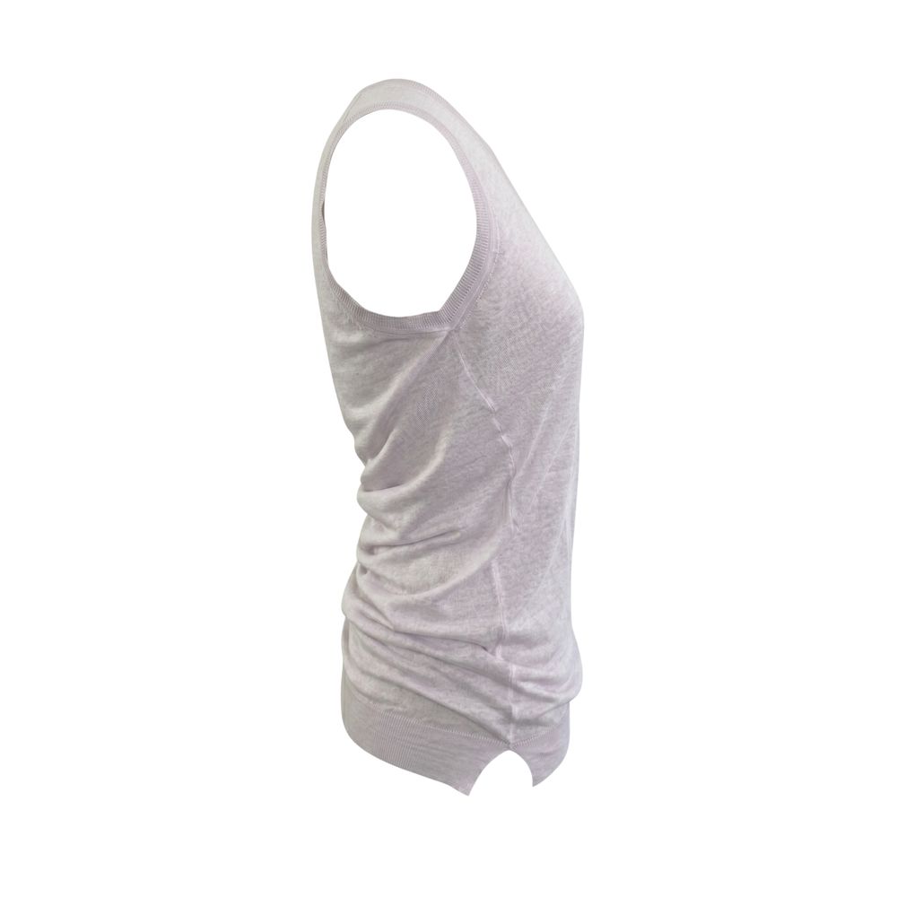 Malo Pink Linen Women Tank Malo