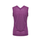 Malo purple linen women’s tank top with sleeveless design and relaxed fit, perfect for casual summer wear.
