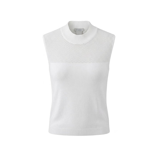 Malo White Silk Women Sweater Malo