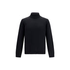 Roberto Collina Black Wool Oves Aries Turtleneck