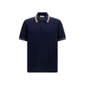 Ferragamo Blue Cotton Polo Shirt