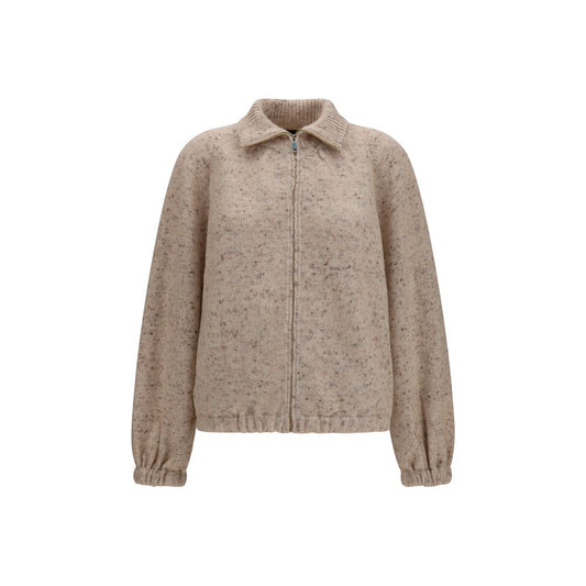Fabiana Filippi Beige Wool Oves Aries Bomber