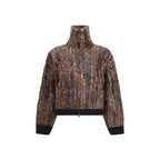 Brunello Cucinelli Brown Mohair Full-Length Jacket