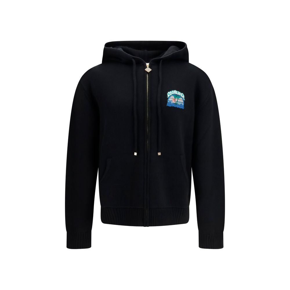 Casablanca Black Wool Oves Aries Sweatshirt Casablanca