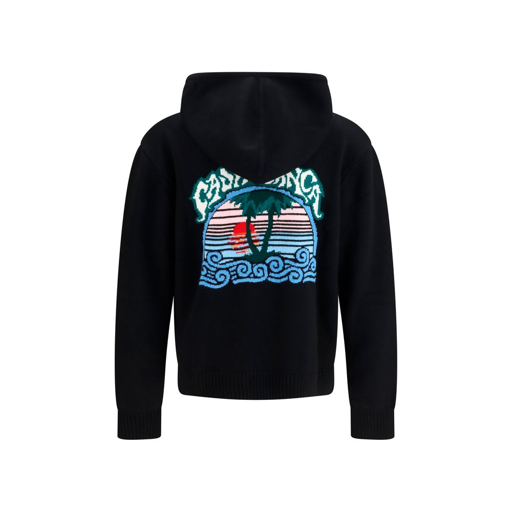 Casablanca Black Wool Oves Aries Sweatshirt Casablanca