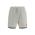 Casablanca White Cotton Bermuda Shorts