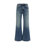 R13 Blue Cotton Flared Jeans