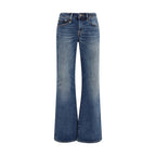 R13 Blue Cotton Straight-Leg Jeans