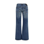 R13 Blue Cotton Straight-Leg Jeans