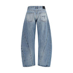 R13 Blue Cotton Jeans Denim