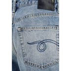 R13 Blue Cotton Jeans Denim